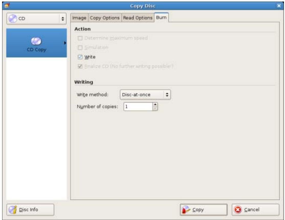 NERO LINUX 3 - Copy settings - 1
