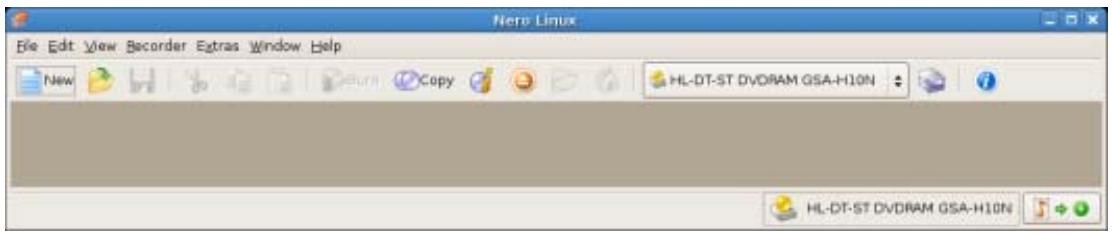 NERO LINUX 3 - Main Screen - 1