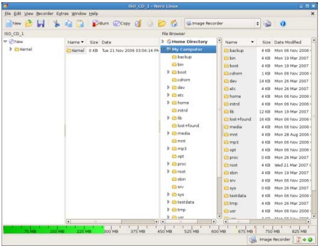 NERO LINUX 3 - Selection Screen - 1