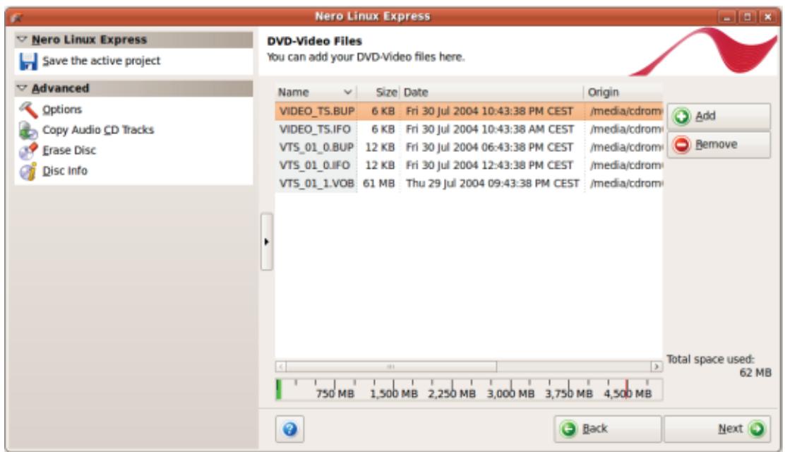 NERO LINUX EXPRESS 4 - Compiling DVD-Videos - 3