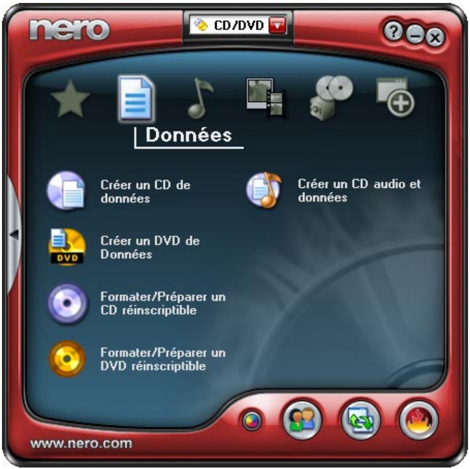 NERO 6 - Créer un disque de données - 1