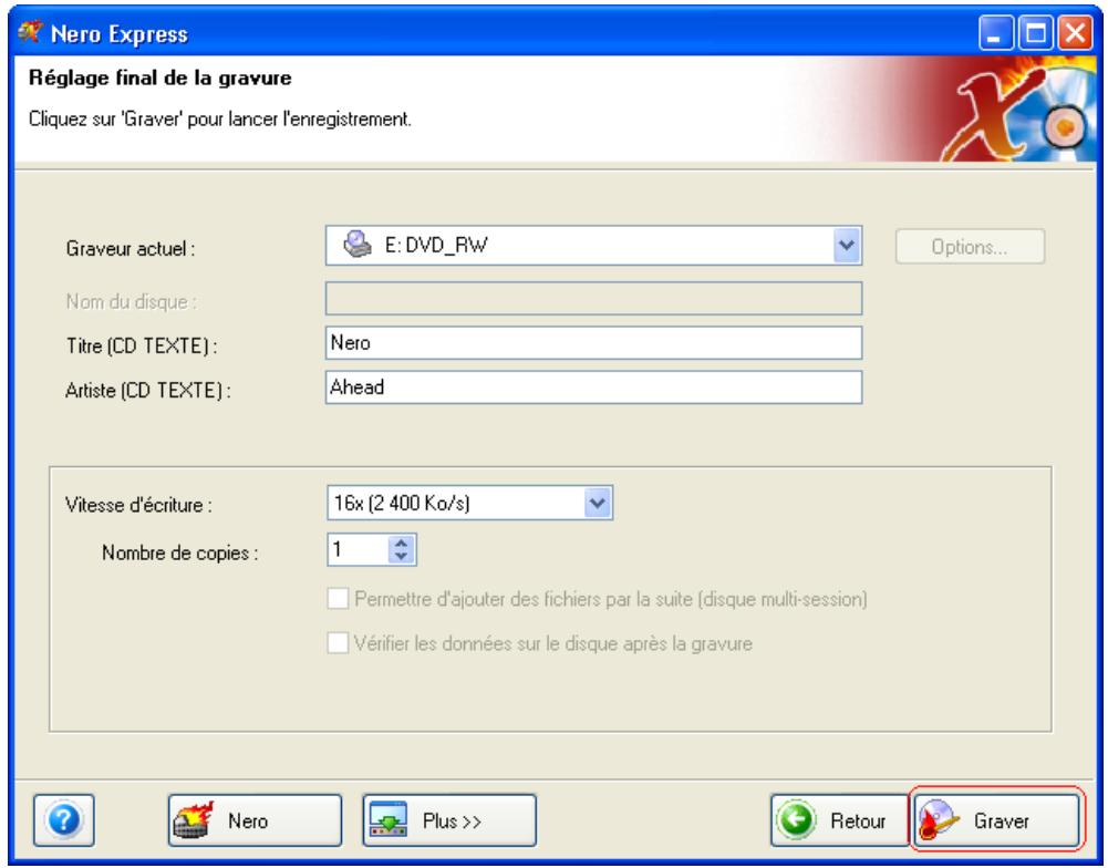 NERO 6 - Nombre de copies - 2