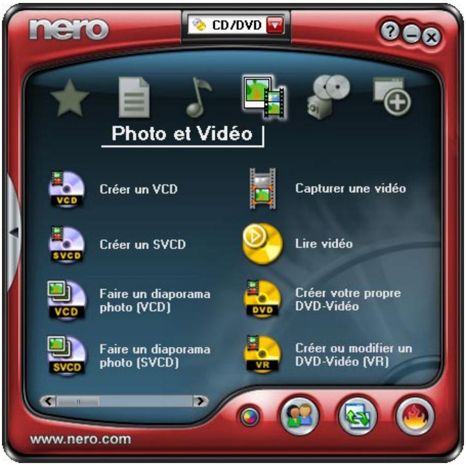 NERO 6 - Créer un disque vidéo - 1