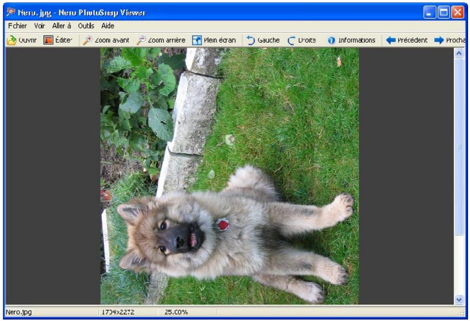 NERO PHOTOSNAP - Rotation d'une photo - 1