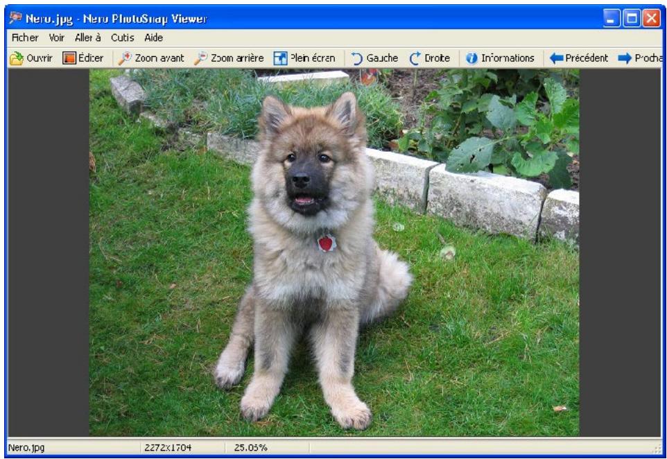 NERO PHOTOSNAP - Ouverture d'une photo - 1