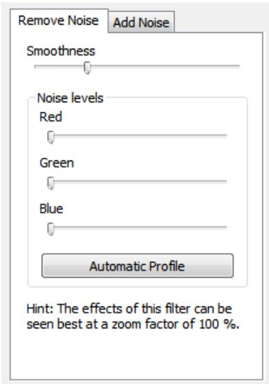 NERO PHOTOSNAP 9 - Noise Settings Area - 1