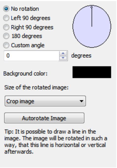 NERO PHOTOSNAP 9 - Rotate Settings Area - 1