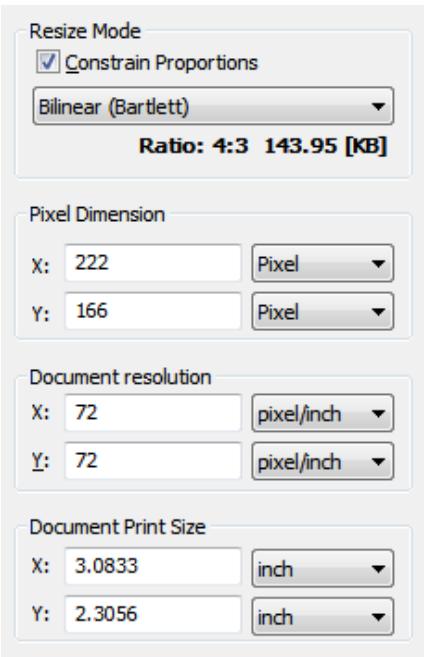 NERO PHOTOSNAP 9 - Resolution Settings Area - 1