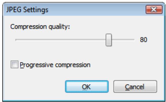 NERO PHOTOSNAP 9 - Compression Settings for the JPEG Format - 1