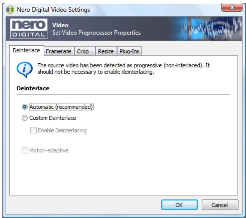 NERO RECODE 9 - Nero Digital Video Settings - 1