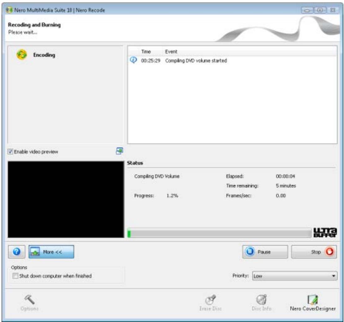 NERO RECODE MULTIMEDIA SUITE 10 - Recoding And Burning Screen - 2