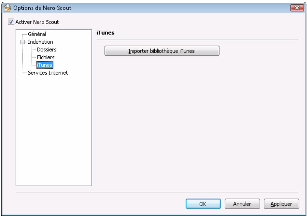 NERO SCOUT - Importation de la bibliothèque Apple® iTunes - 1