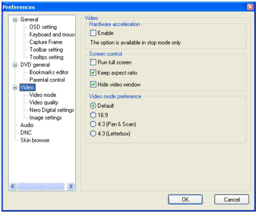 NERO SHOWTIME 2 - Video Settings - 1