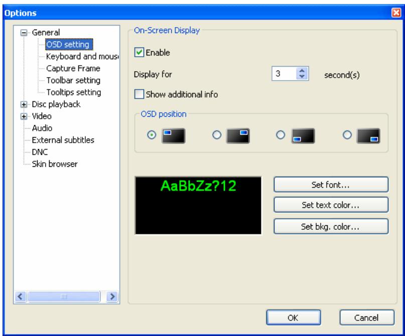 NERO SHOWTIME 3 - OSD setting - 1