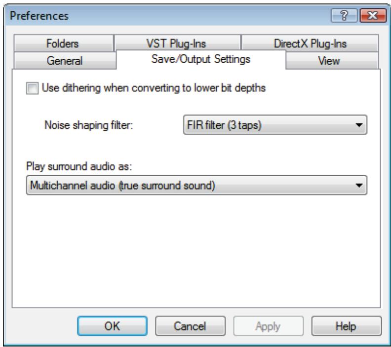NERO SOUNDTRAX MULTIMEDIA SUITE 10 - Save/Output Settings Tab - 1
