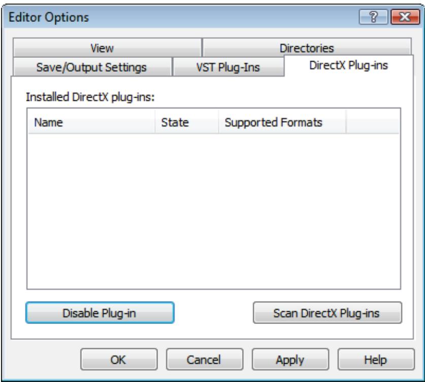 NERO SOUNDTRAX MULTIMEDIA SUITE 10 - DirectX Plug-ins Tab - 1