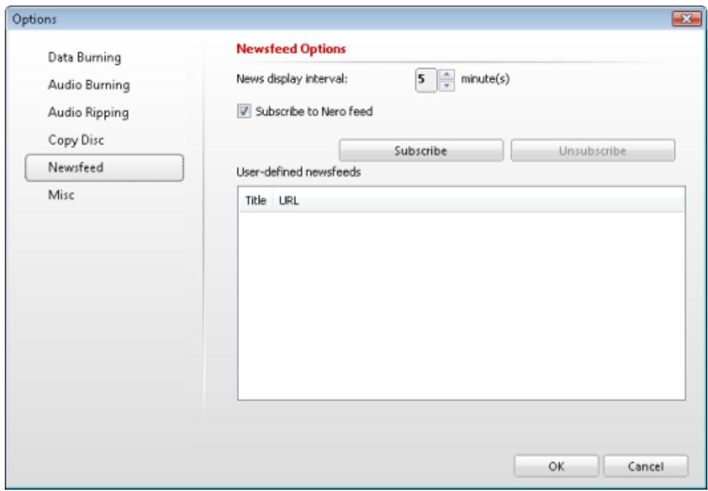 NERO STARTSMART MULTIMEDIA SUITE 10 - Setting Up Newsfeeds - 1