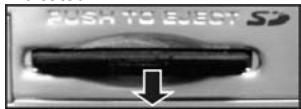 GENIUS D1211 - Inserting the memory card - 4
