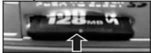 GENIUS D1211 - Inserting the memory card - 3