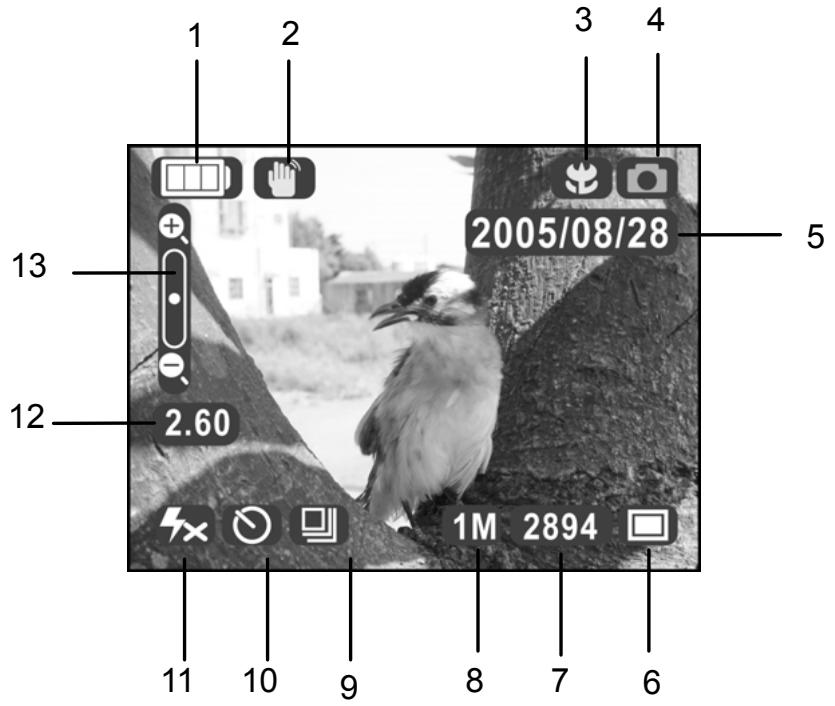 GENIUS D5123 - Photo mode icons - 1
