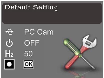 GENIUS D5123 - Default setting - 1