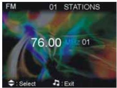 GENIUS DV1210 - Listening to a station - 1