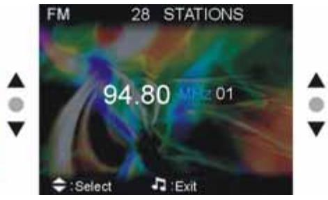 GENIUS DV1210 - Listening to a station - 2