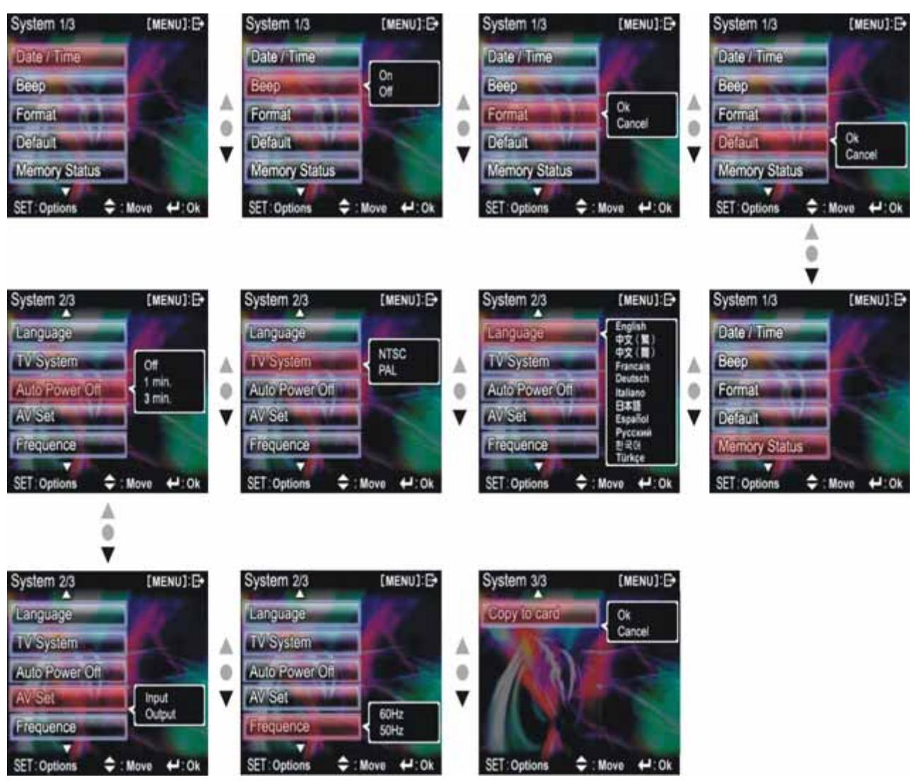 GENIUS DV1210 - Setup ooptions - 1