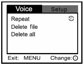 GENIUS DV410 - Voice menu - 1