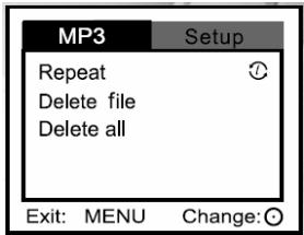 GENIUS DV410 - MP3 menu - 3