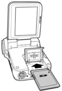 GENIUS DV505 - Inserting an SD card - 2