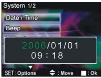 GENIUS DV5122 - Date/time - 3