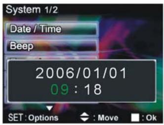 GENIUS DV5122 - Date/time - 8
