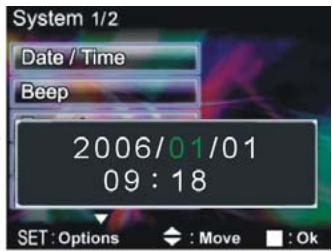 GENIUS DV5122 - Date/time - 5