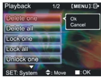 GENIUS DV5122 - Playback menu - 1