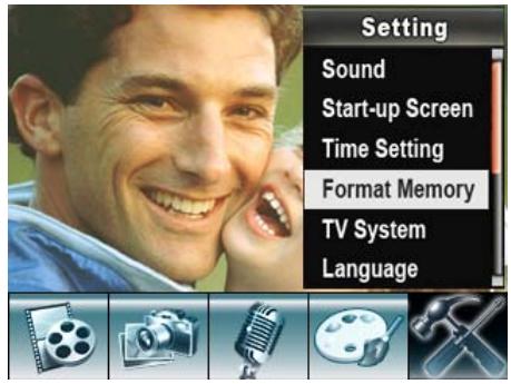 GENIUS DV5131 - Format Card option - 1