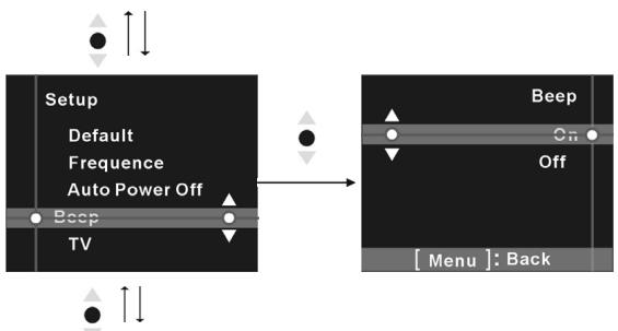 GENIUS DV600 - Options setup - 2
