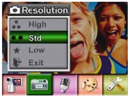 Resolution High Std Low Exit