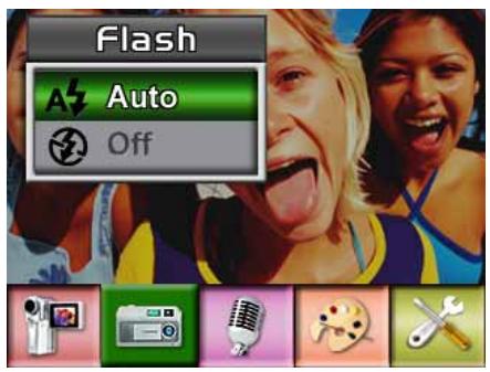 Flash Auto Off