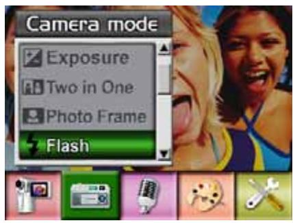 Camera mode Exposure Two in One Photo Frame Flash