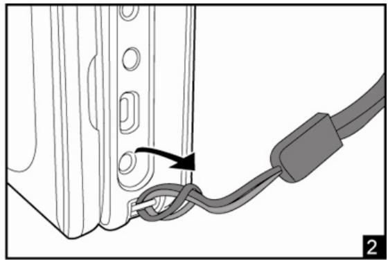 GENIUS DV813 - Attaching the Camera Strap - 2