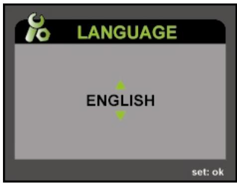 GENIUS DV813 - Choosing the Display Language - 1