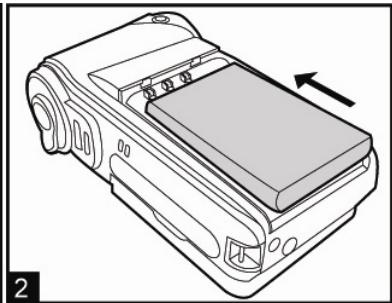 GENIUS DV813 - Installing the Battery - 2