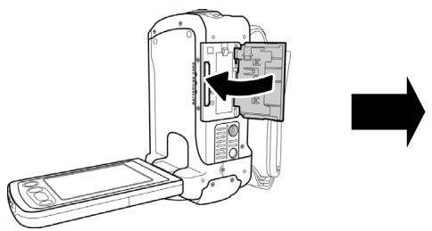 GENIUS DV815Z - Inserting an SD card - 4
