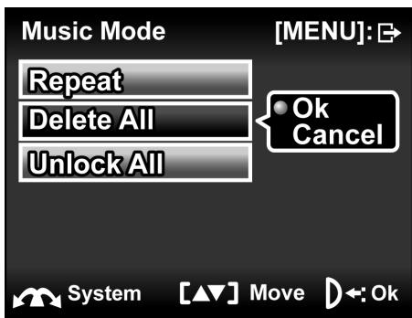 GENIUS DV815Z - Delete all - 2