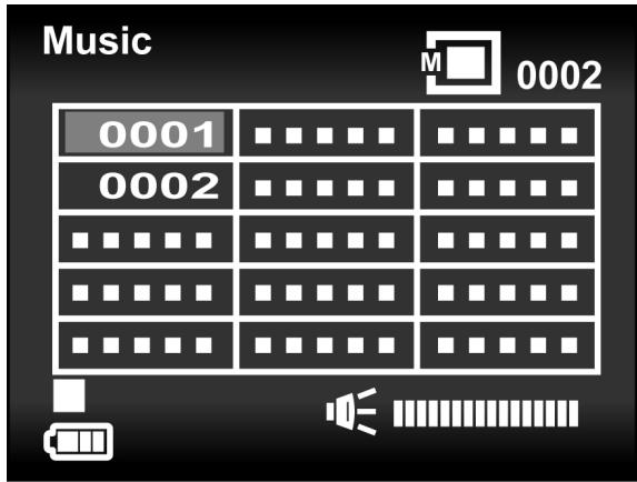GENIUS DV815Z - To playback a music file: - 1