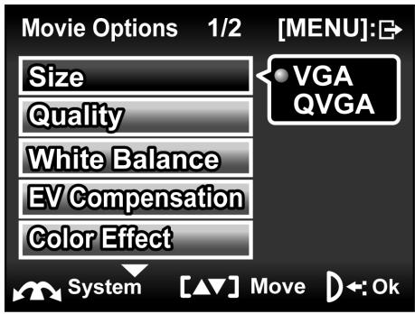 GENIUS DV815Z - Video Size - 2