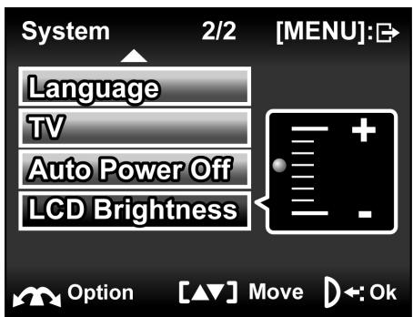 GENIUS DV815Z - LCD brightness - 2