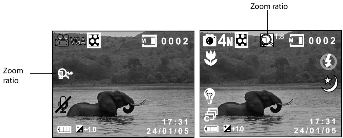 GENIUS DV815Z - Using the zoom function - 1