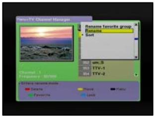 GENIUS DVB-T31 - Rename Channel - 1
